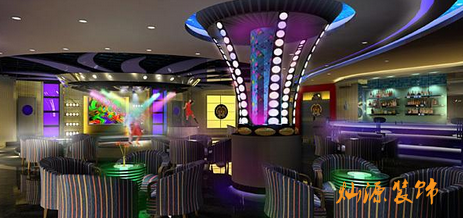 炫彩的南寧酒吧裝修、會所裝修讓你唱飲人生