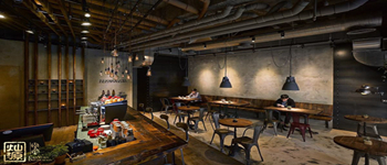 個性年輕態(tài)咖啡廳設計也要工業(yè)風