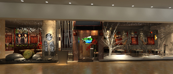 燦源裝飾餐飲空間設計案例  民族特色與餐廳深度融合的個性化設計思維