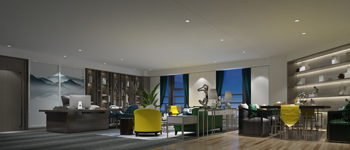 總經理辦公室效果圖：如此養(yǎng)眼的多功能空間很少見