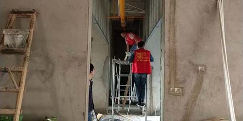 晉級托管南寧培訓學校裝修施工現(xiàn)場