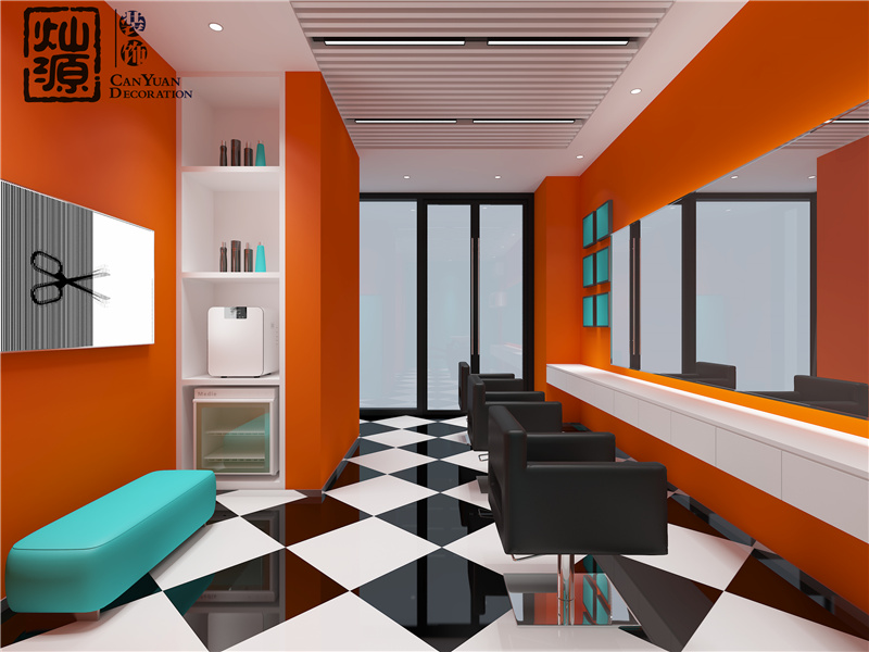 南寧理發(fā)店裝修設計實圖 南寧理發(fā)店裝修設計實圖