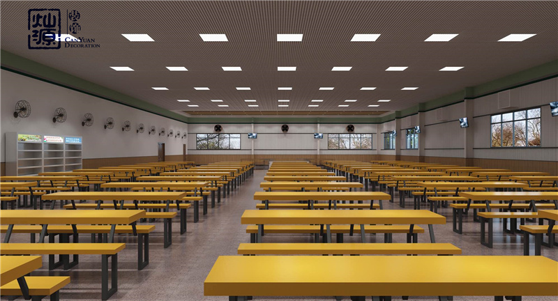 中學(xué)生食堂裝飾設(shè)計(jì)效果圖 中學(xué)生食堂裝飾設(shè)計(jì)效果圖