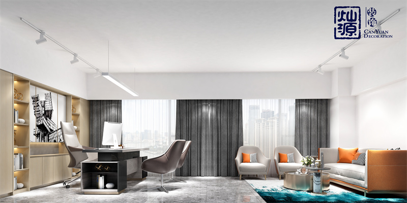 氣質(zhì)顏值和性價(jià)缺一不可！南寧辦公室裝修總經(jīng)理辦公室效果圖案例鑒賞（二）