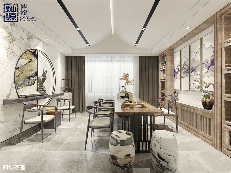 復(fù)式混搭500平辦公室裝修方案，好看還不貴？他們?cè)趺醋龅降?？? title=