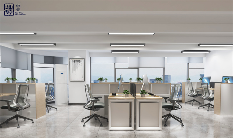 現(xiàn)代辦公室裝修設(shè)計(jì)效果圖&mdash;燦源裝飾