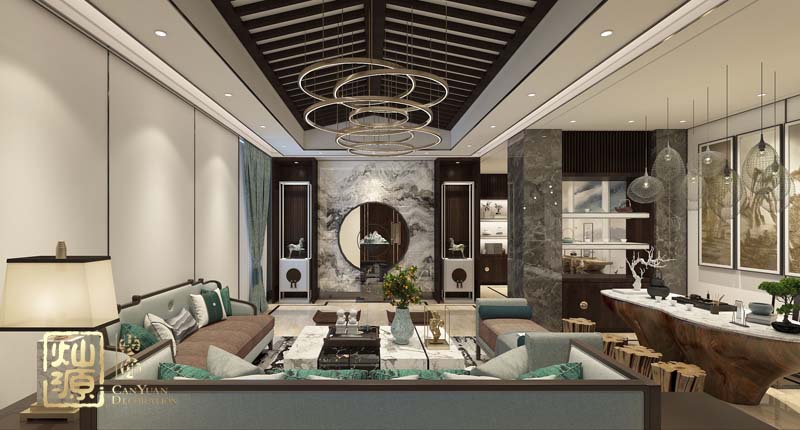 別墅設(shè)計接待區(qū)效果圖
