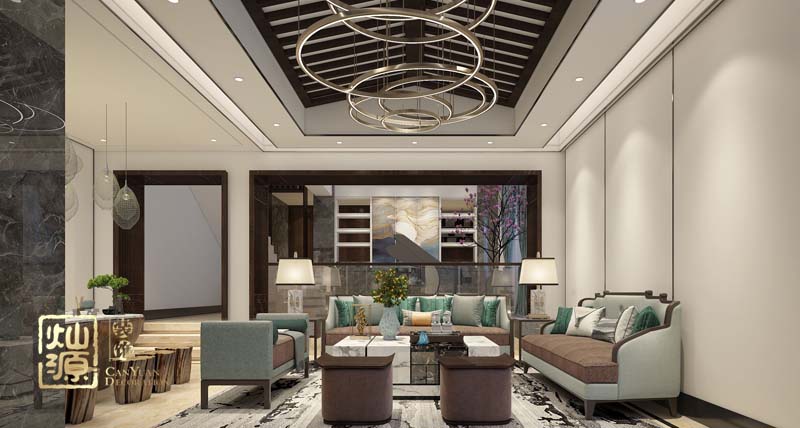 別墅設(shè)計接待區(qū)效果圖