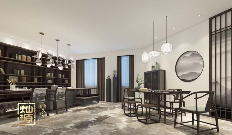 別墅設(shè)計書房效果圖