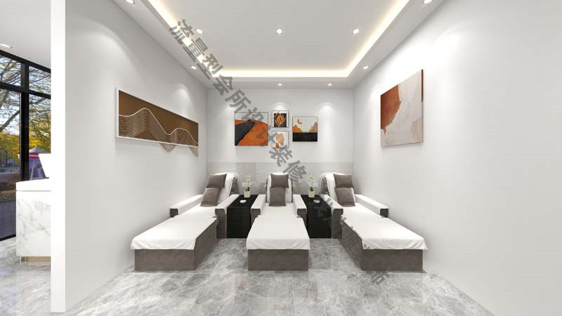 南寧足浴按摩會所設計裝修效果圖&mdash;公共按摩區(qū)