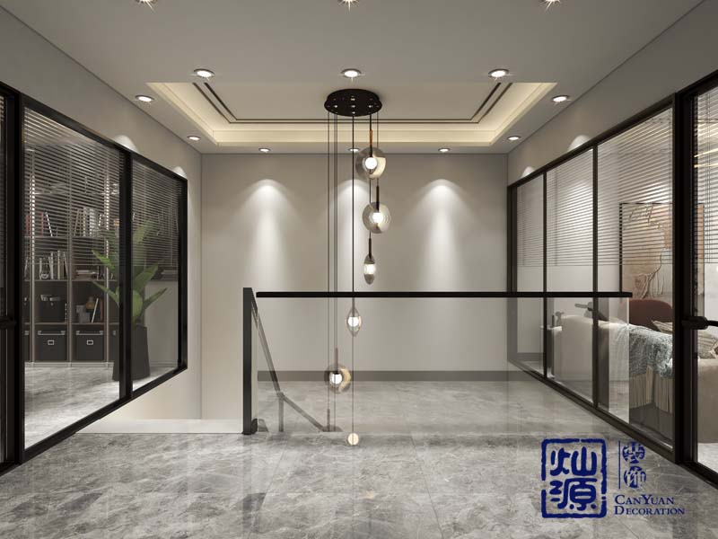 loft辦公室設(shè)計(jì)裝修效果圖之樓梯&mdash;燦源裝飾